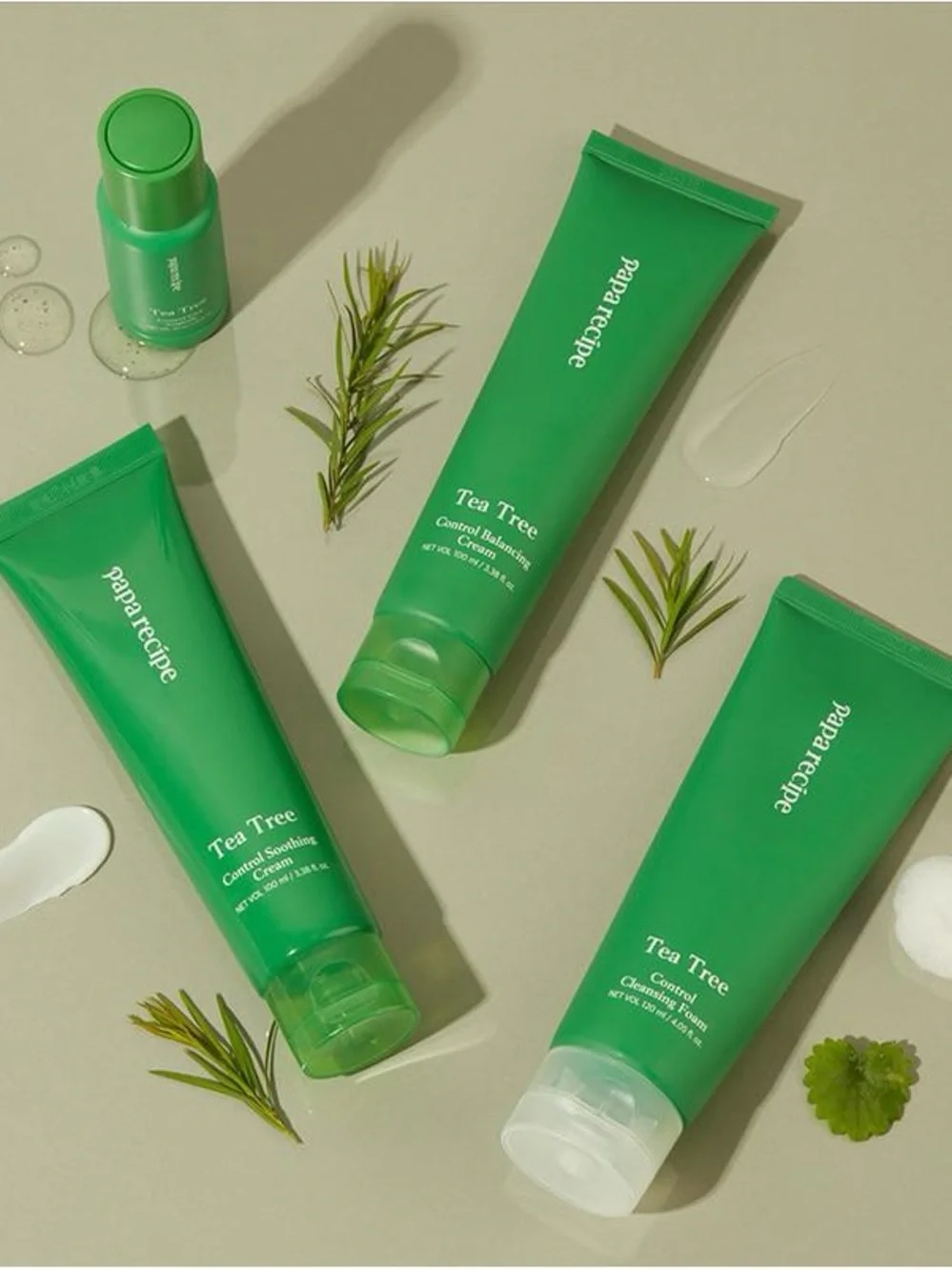 Papa Recipe Tea Tree Control Cleansing Foam, (4.05fl oz/120ml)